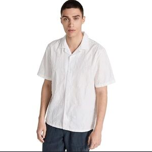 Banana Republic Off-White Linen-Blend Top